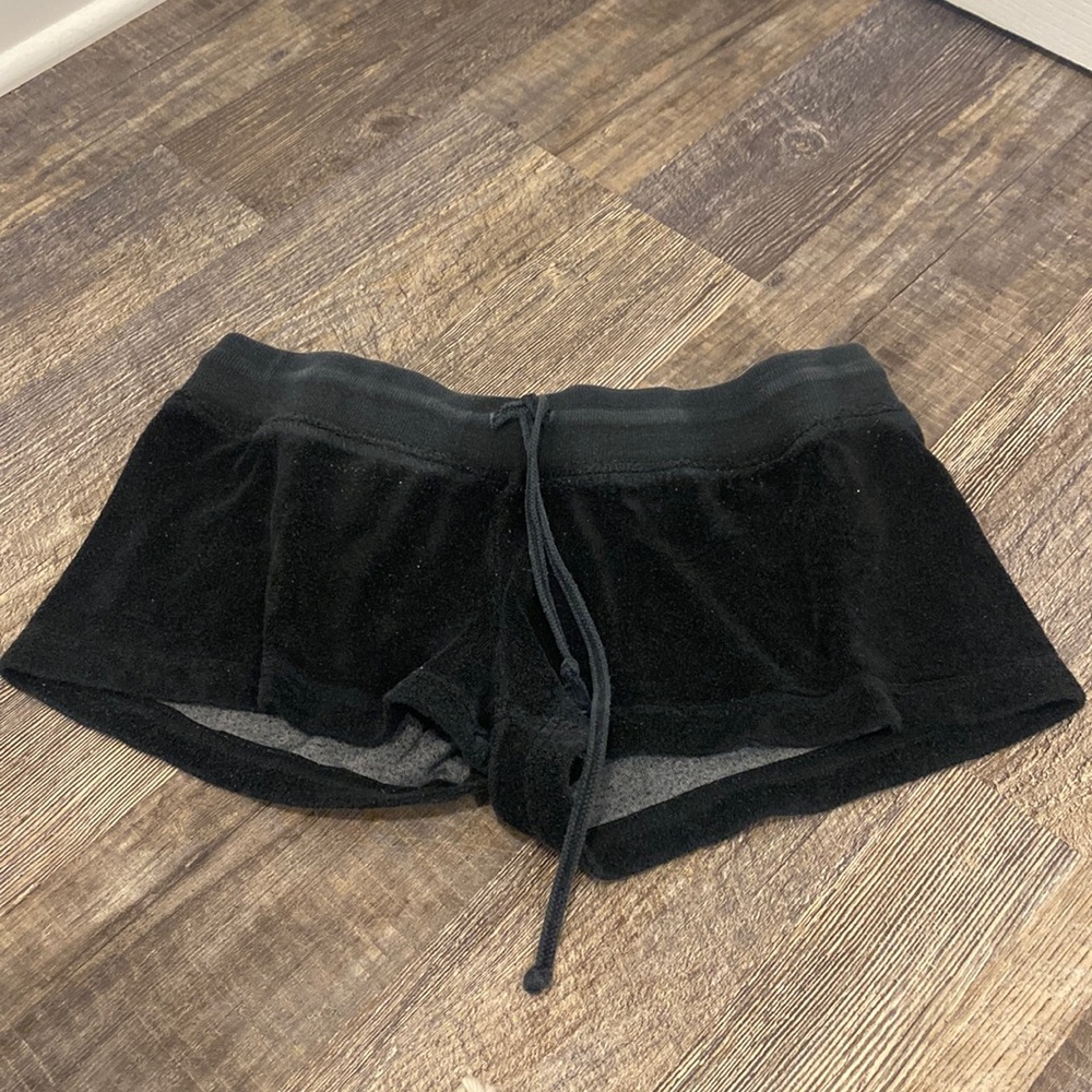 Black hard tail shorts